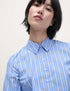Marks & Spencer "Cotton Rich Striped Fitted Shirt"